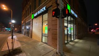  H&R block open after damage to the downtown Davenport office