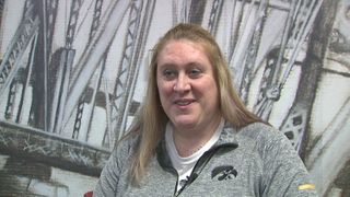 Cathy Marx takes reflects on her playing days as an Iowa Hawkeye