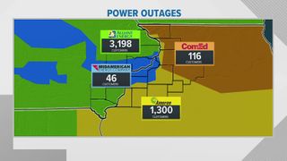 Over 4,500 power outages reported after first round of storms
