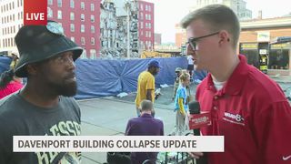 Cousin of missing man in collapsed building says he's glad crews are looking through the rubble now