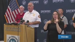 Davenport officials say Wednesday was the only day teams didn't search collapsed building site