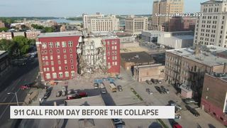 911 call made on Saturday warned of impending Davenport building collapse