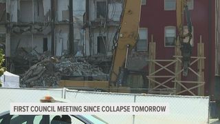 First Davenport council meeting since building collapse, press conference for amputated victim on June 7