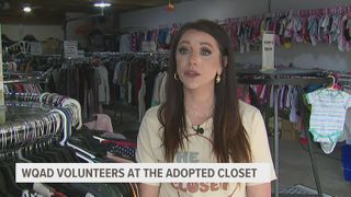 WQAD volunteers at The Adopted Closet ahead of DeWitt Hometown Tour