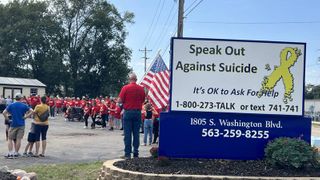 Hundreds gathered for the 11th annual Breaking the Silence Suicide Awareness Walk on Sunday