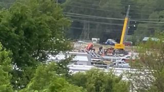  Structure collapse at Hennig construction site in Machesney Park