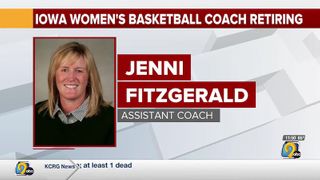  Iowa women’s basketball assistant coach Jenni Fitzgerald to retire