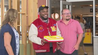  McDonald’s worker awarded for serving burgers and smiles