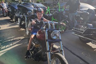 Over 250 Sioux City motorcyclists show up to grant 11-year-old's birthday wish