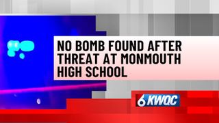  No bomb found after threat at Monmouth High School