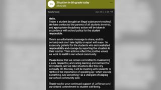  Parents warned elementary student brought illegal substance to school, 