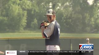  Three months after leg amputation; Calamus Wheatland’s Carter Henning returns to playing baseball