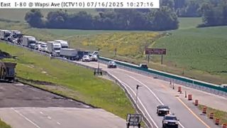  Westbound lanes of I-80 closed due to crash