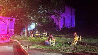  Fire crews battle Davenport structure fire