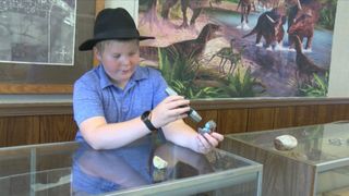 Anderson Taylor, 10, looks to expand fossil museum in Cambridge