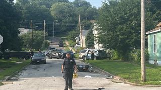  Vehicle, motorcycle crash closes intersection