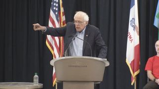  Senator Bernie Sanders speaks out ahead of Iowa ICE protest