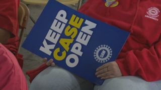  Employees rally against CASE New Holland plant closure