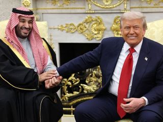 Trump defends Saudi crown prince over question about killing of Khashoggi