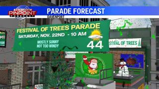 Festival of Trees parade forecast looking good so far