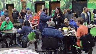 Davenport Police Association hosts Thanksgiving dinner for Empowering Abilities