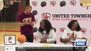  United Township’s Lynelle Awou signs to Southern Illinois Carbondale basketball