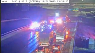  Traffic Alert: I-80 West blocked due to crash
