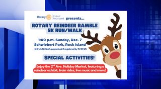Register now for Rotary Reindeer Ramble in Rock Island