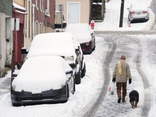 A major winter storm is pummeling the Northeast with ice and snow