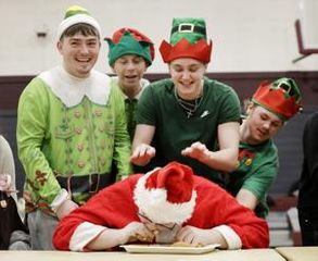 Moline High School hosts donut-eating contest as part of annual charity campaign