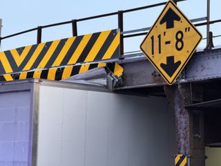 WATCH: Truck-eating bridge snarls late-afternoon traffic in Davenport