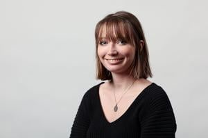 Gretchen at Work: Sorting produce at the River Bend Food Bank