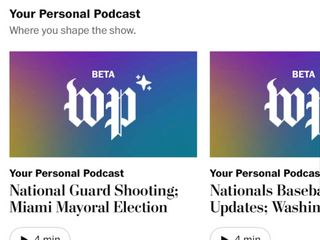 Is The Washington Post's new AI podcast a hallmark of the future?