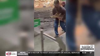  Customers safely remove deer from Menards