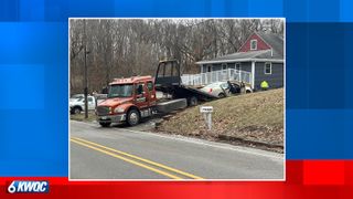  Driver injured after car hits house