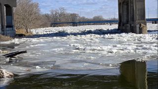 Rock River ice jams lead to flood warning: National Weather Service