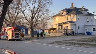 One airlifted after Walcott fire New Year's Day