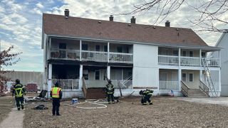  Person injured, several displaced after apartment building fire