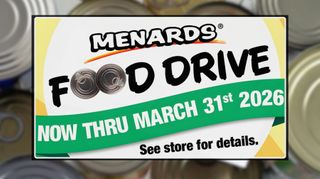 Menards stores holding food drive through March