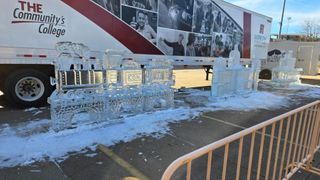 Carving underway for Icestravaganza 2026