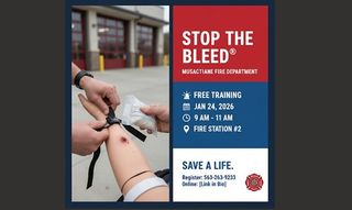 Muscatine Fire Dept. offers free 'Stop the Bleed' course