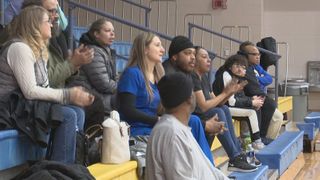  Local basketball games provide entertainment during cold temperatures