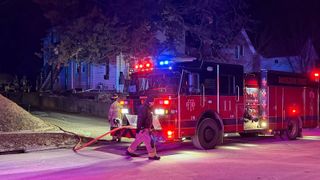  Firefighters battle Moline house fire