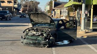  1 taken to hospital after crash