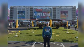 Davenport native works third Super Bowl fan experience