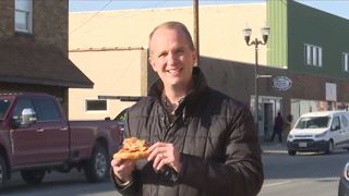  A confused Joey Donia “reports” on the Winter Olympics from Milan, Illinois