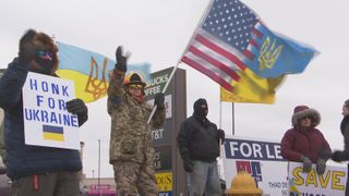  Davenport rally marks 4-year anniversary of Russia-Ukraine war