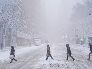 A powerful winter storm is roiling travel across the northeastern U.S.