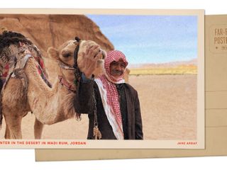 Greetings from Jordan's Wadi Rum desert, where patches of green emerge after winter rains