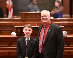 QCA student serves as Page for a Day in Illinois House